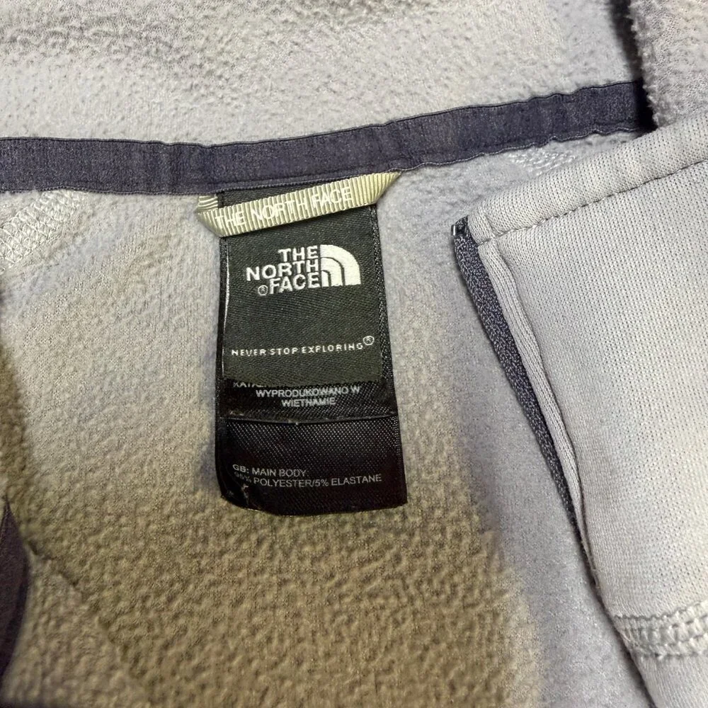 The North Face FlashDry 1/4-Zip Pullover‎ Women’s Large Light Gray GUC